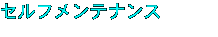 セルフメンテナンス